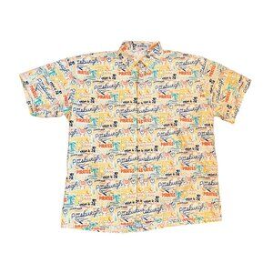Pittsburgh Pirates Baseball Hawaiian Aloha Style Promo Giveaway Shirt XL